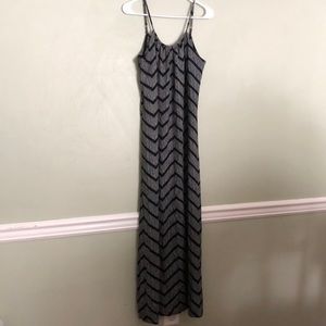 Target Summer Maxi Dress Black White Chevron (S)